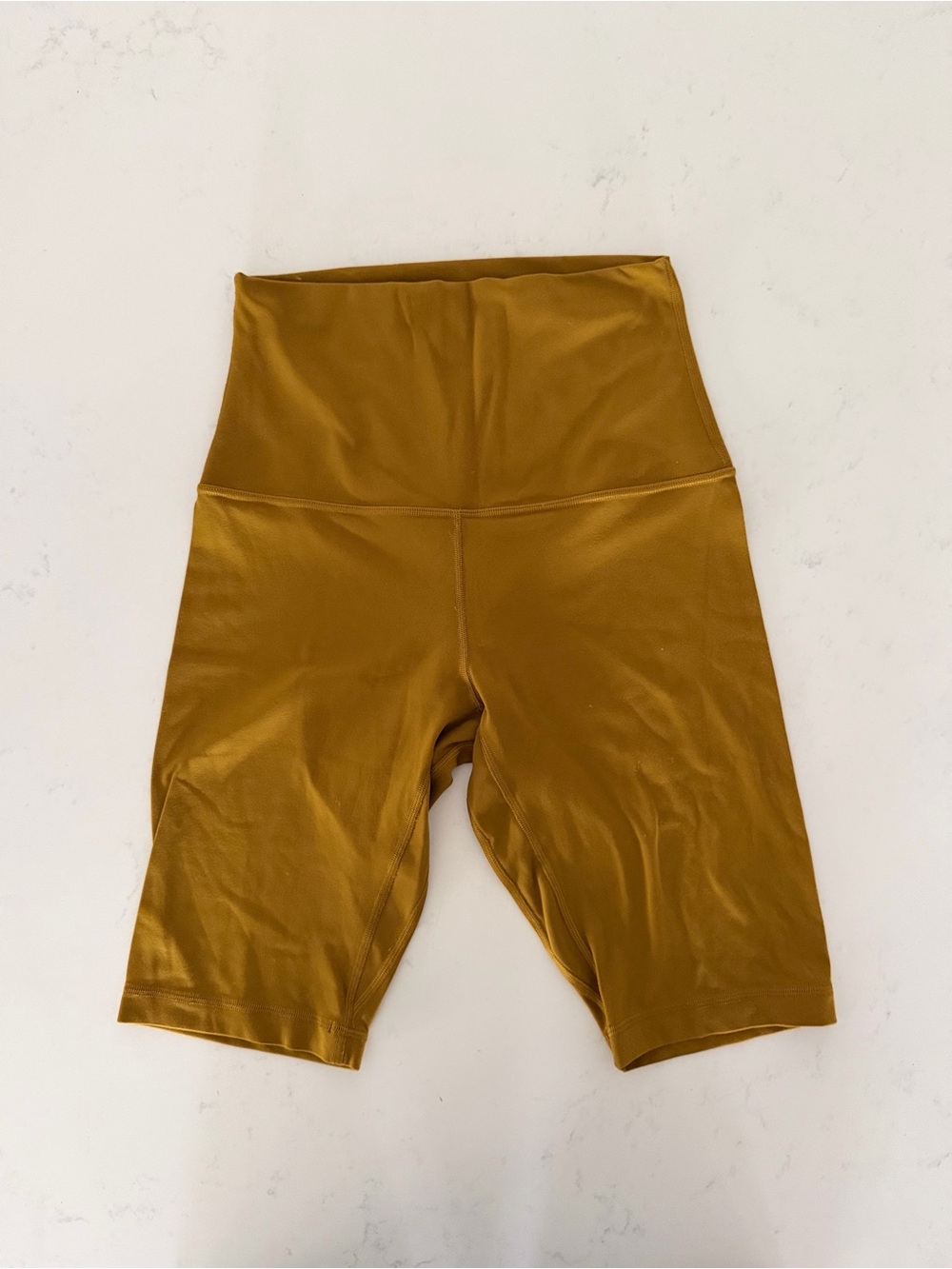lululemon athletica High-Rise Bike Shorts in Mustard Gold